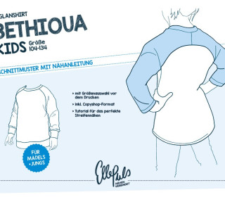 Ebook - „Bethioua Kids“ Raglanshirt mit Rückenpasse Gr. 104-134